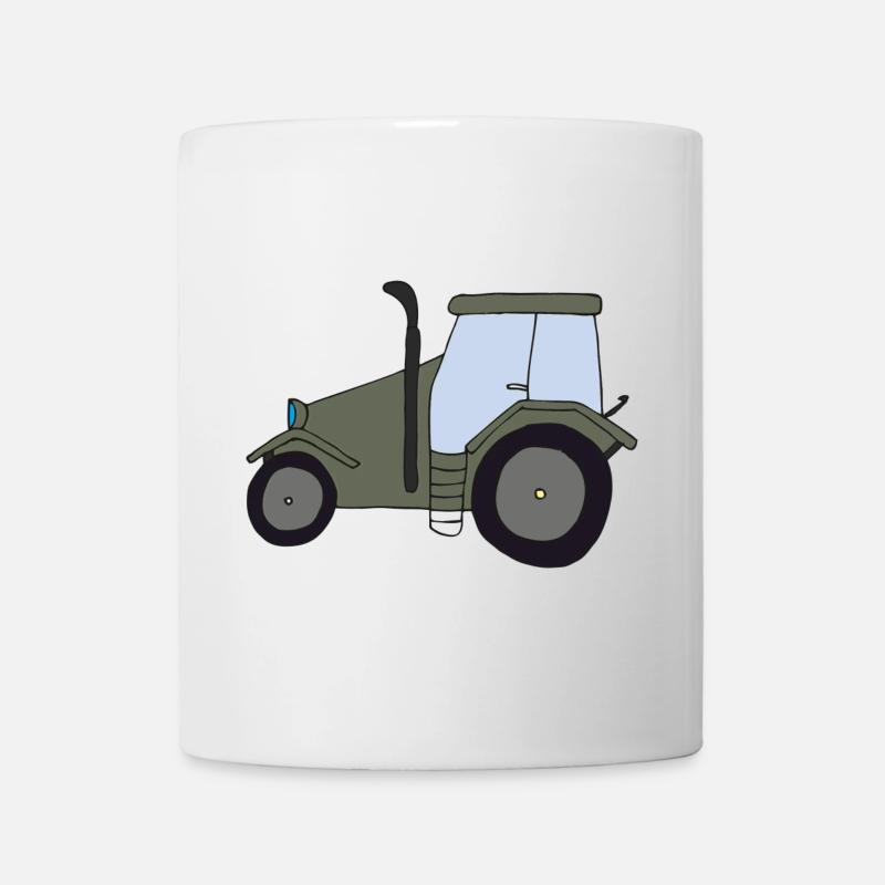 traktor oldtimer - Tasse - Weiß