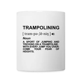 Dictionary Trampoline Jumping - Mug - white - Front