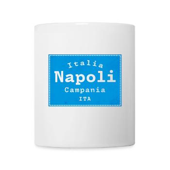 Napoli Blau Stadtzeichen ITA - Tasse - Weiß - Vorne