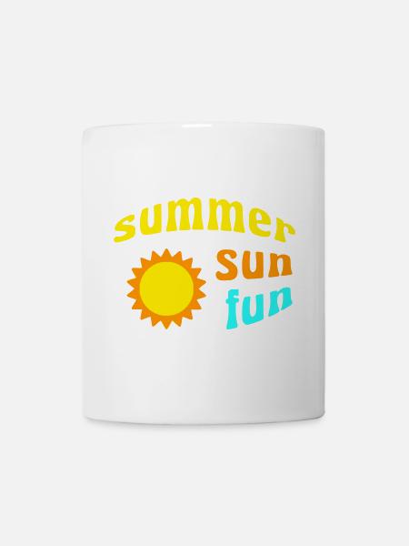 summer sun fun - Tasse - Weiß