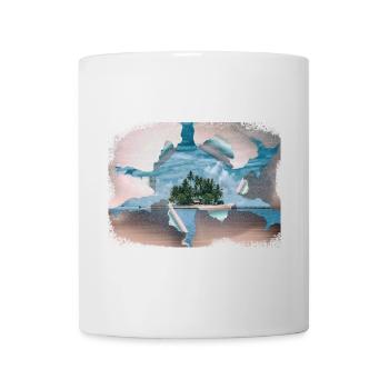 Le rêve de l’île - Mug blanc - blanc - Devant