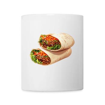 Döner Wrap Dürüm Culinary Street Food Design - Mug blanc - blanc - Devant
