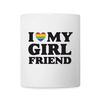 J’aime ma petite amie - Mug blanc - blanc - Devant