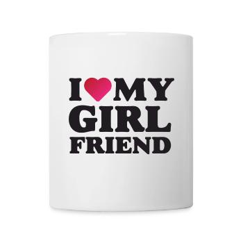 J’aime ma petite amie - Mug blanc - blanc - Devant