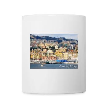 Genoa Italy – GENUA Italien Hafen - Tasse - Weiß - Vorne