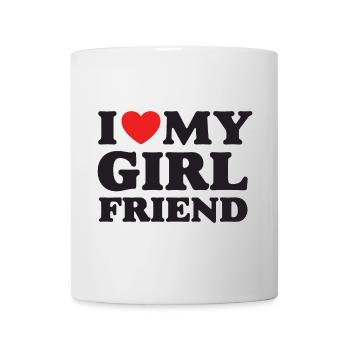 J’aime ma petite amie - Mug blanc - blanc - Devant