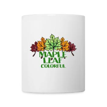 Maple Leaf Colorful - Mug - white - Front