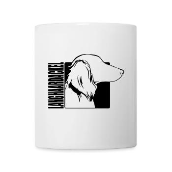 Langhaardackel Profil Hunde Hund Wilsigns - Tasse - Weiß - Vorne