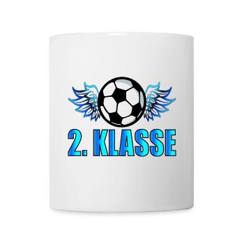 SCHULANFANG 2. KLASSE FUßBALL - Tasse - Weiß - Vorne