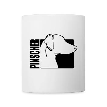 Pinscher Profil Hunde Hund Wilsigns - Tasse - Weiß - Vorne