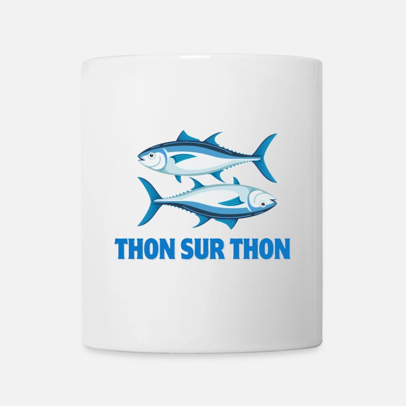 pêche, pêcheur, fan de pêche - Mug blanc - blanc