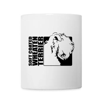 Profil Wheaten Terrier à poil doux Chiens Wilsigns - Mug blanc - blanc - Devant