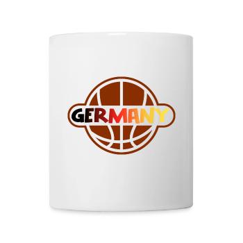 Germany Basketball Trikot Spieler - Tasse - Weiß - Vorne