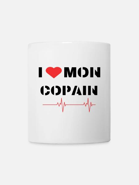 Déclaration d'amour à mon copain - Mug blanc - blanc