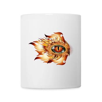 Magic Eye of a Dragon in Flames Tattoo - Mug - white - Front
