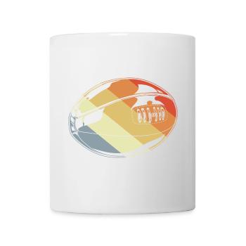 Vintage Rugby Ball - Mug - white - Front