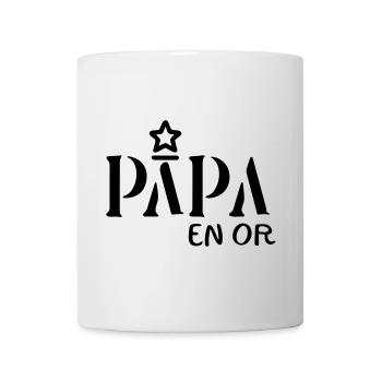 Papa en Or - Hommage aux Papas Exceptionnels - Mug blanc - blanc - Devant
