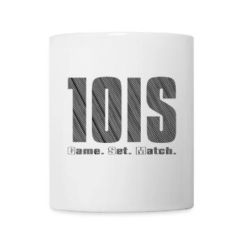 Jeu de tennis set match noir - Mug blanc - blanc - Devant