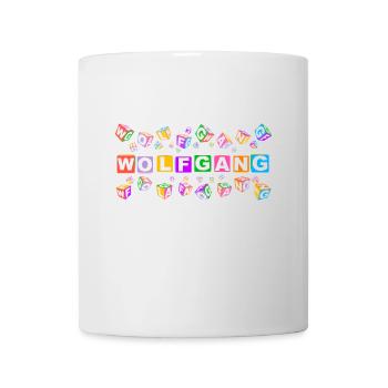 WOLFGANG colourful cubes - Tasse - Weiß - Vorne