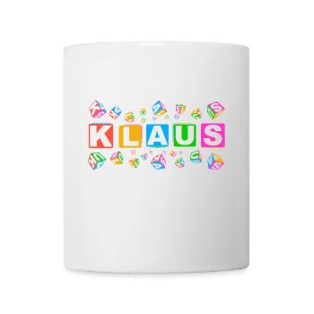 KLAUS colourful cubes - Tasse - Weiß - Vorne