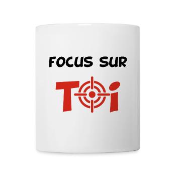 Focus sur toi (noir) - Mug blanc - blanc - Devant