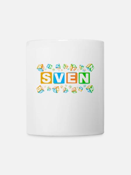 SVEN colourful cubes - Tasse - Weiß