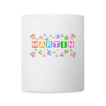MARTIN colourful cubes - Tasse - Weiß - Vorne