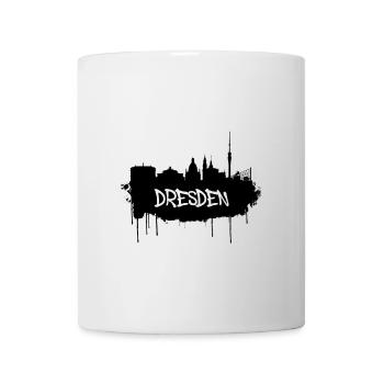 Ligne d’horizon des graffitis de Dresde - Mug blanc - blanc - Devant