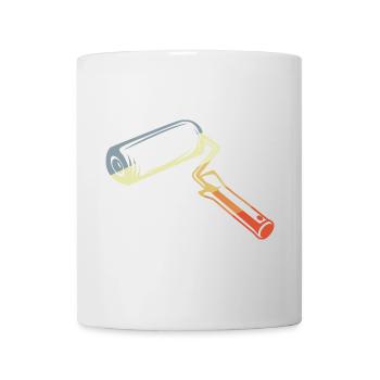 Retro Painter's Scroll Sketch - Mug - white - Front