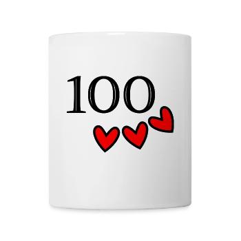 100. 100 YEARS. 100th ANNIVERSARY. 100 BIRTHDAY - Mug - white - Front