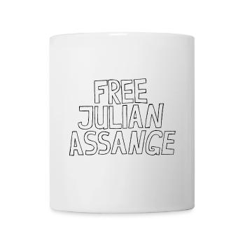FREE JULIAN ASSANGE - Mug - white - Front