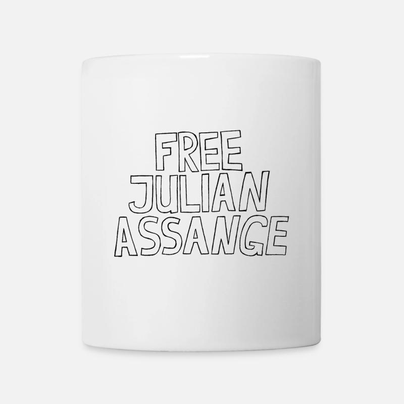 FREE JULIAN ASSANGE - Tasse - Weiß