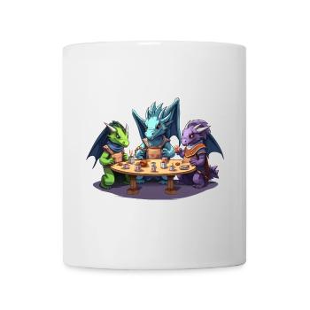 Dragon Dice Roleplay Group RPG Shirt - Mug - white - Front