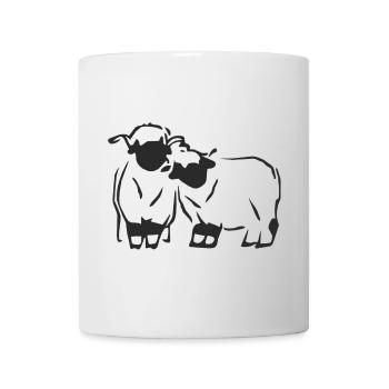 Walliser Schwarznasen - Freunde - Tasse - Weiß - Vorne