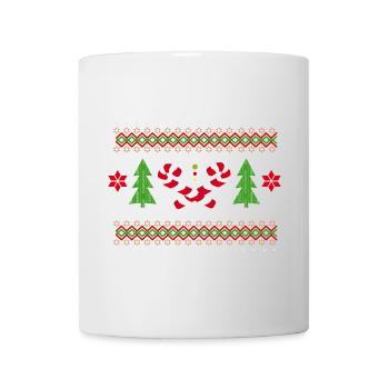 Modèles de canne à sucre pour Noël - Mug blanc - blanc - Devant