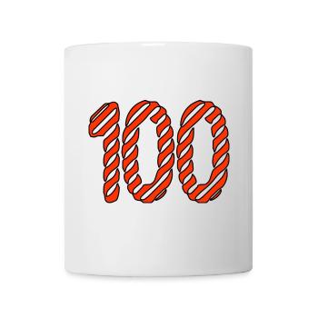 100. 100 YEARS. 100th ANNIVERSARY. 100 BIRTHDAY - Mug - white - Front