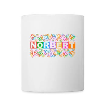 NORBERT colourful cubes - Tasse - Weiß - Vorne