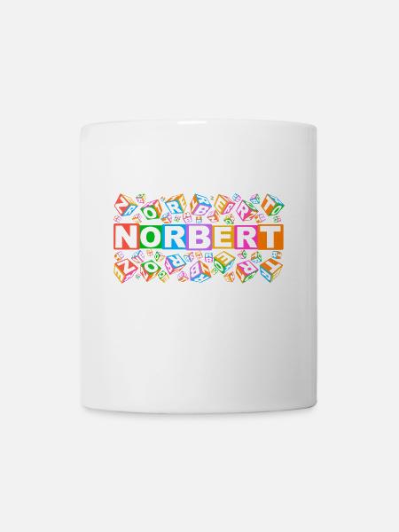 NORBERT colourful cubes - Tasse - Weiß