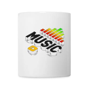 Play The Music | Isometric Music Illustration - Mug - white - Front