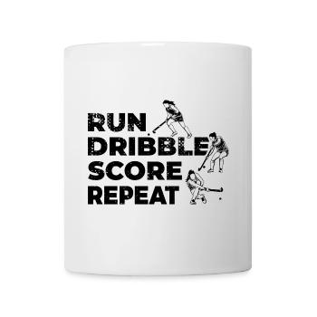 Run Dribble Score Repeat - Mug - white - Front