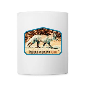 Anderdalen Snow Fox Patch: Nordische Fauna - Tasse - Weiß - Vorne