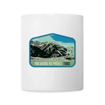 Pyrenees Landscape Escutcheon: Authentic Nature - Mug - white - Front