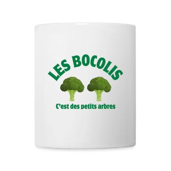 brocoli, légumes, végan, brocoli humour - Mug blanc - blanc - Devant