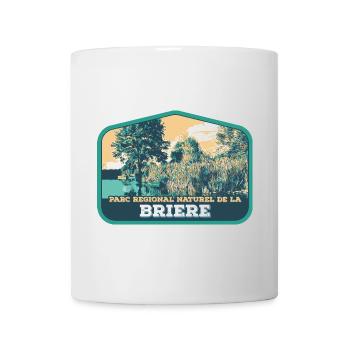 Écusson Paysage Brière : Nature Authentique - Mug blanc - blanc - Devant
