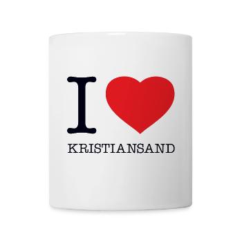I LOVE KRISTIANSAND - Tasse - Weiß - Vorne