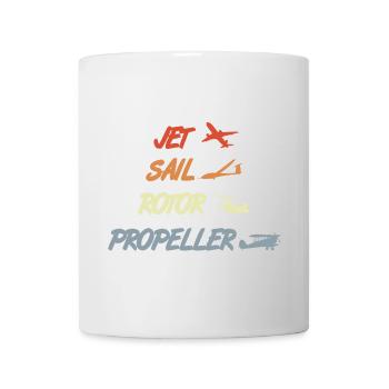 Modèles d’avions rétro - Mug blanc - blanc - Devant