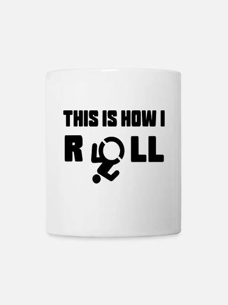 So rolle ich meinen Rollstuhl * - Tasse - Weiß