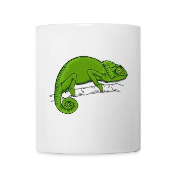 Chameleon green - Mug - white - Front
