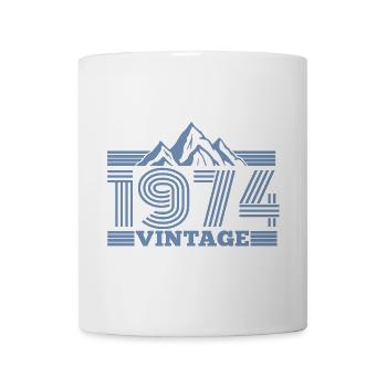 jahrgang 1974 Geburtstag Berge Wandern Klettern  - Tasse - Weiß - Vorne