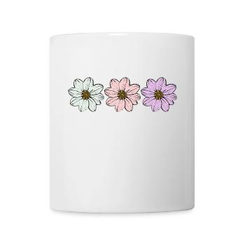 Blume pastell Blume Blumen pastell Blumen flieder - Tasse - Weiß - Vorne